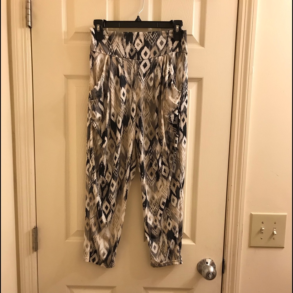 Multicolored forever 21 Capris high waisted pants